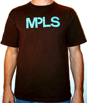 the original Minneapolis MPLS t-shirt BROWN