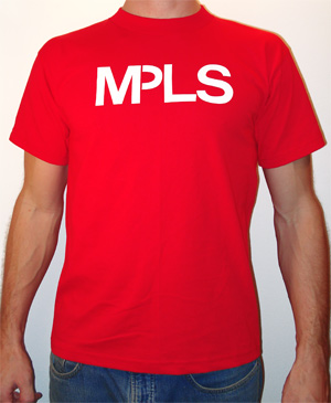 the original Minneapolis MPLS t-shirt RED